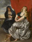 Peter Paul Rubens Reuige Magdalena und ihre Schwester Martha oil painting